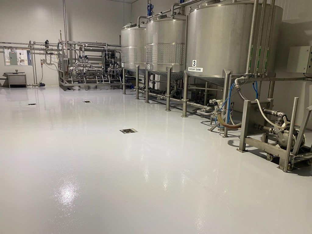 food-and-dairy-processing epoxy flooring install perth