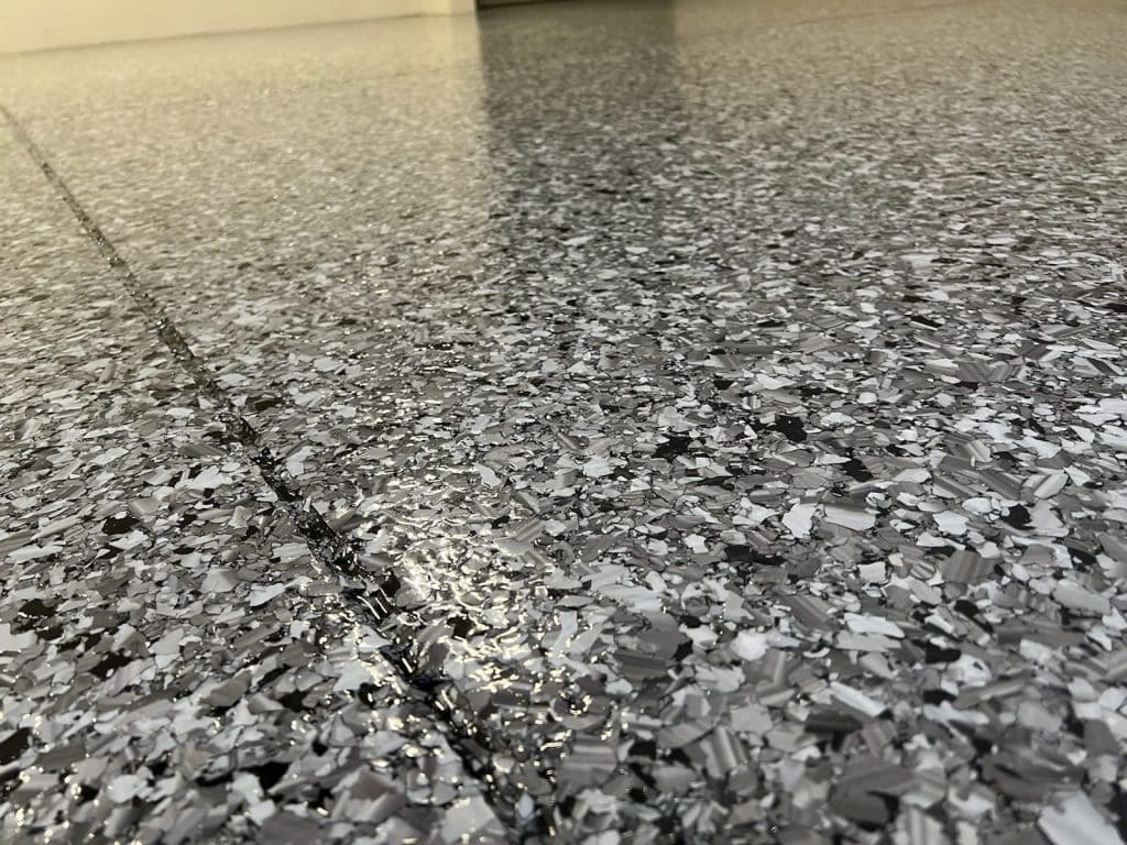 flake flooring installed by pm industries perth
