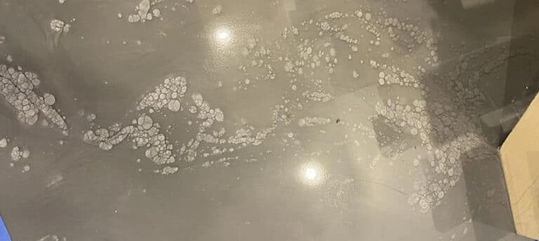 how to get rid of fish eyes in epoxy